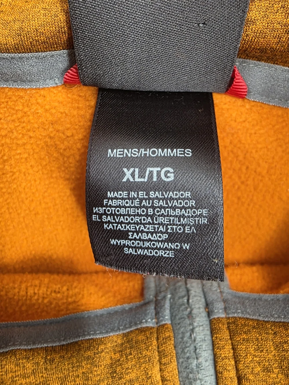 The North Face‎ Canyonlands 1/2 Zip Fleece Pullover Sweater XL Warm Orange A7L7.